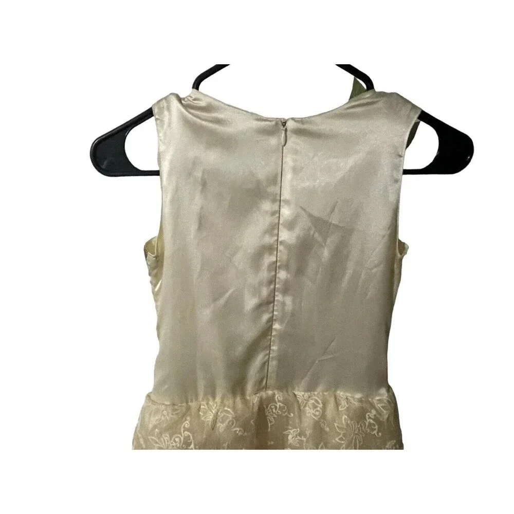 DISNEY STORE PRINCESS TIANA & THE FROG DELUXE WEDDING DRESS ( SZ: M 7/8) RARE